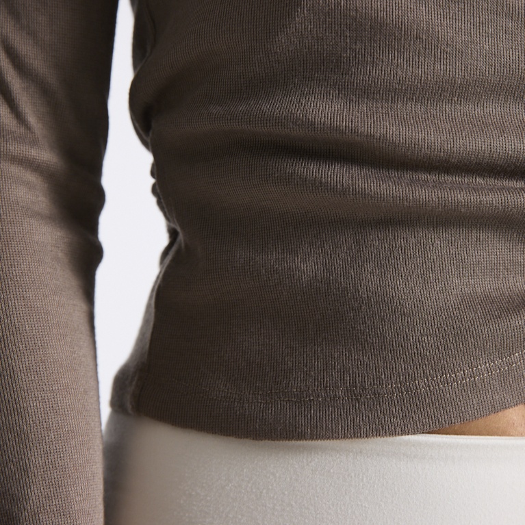 Wrap top "Pilates Top" Beige